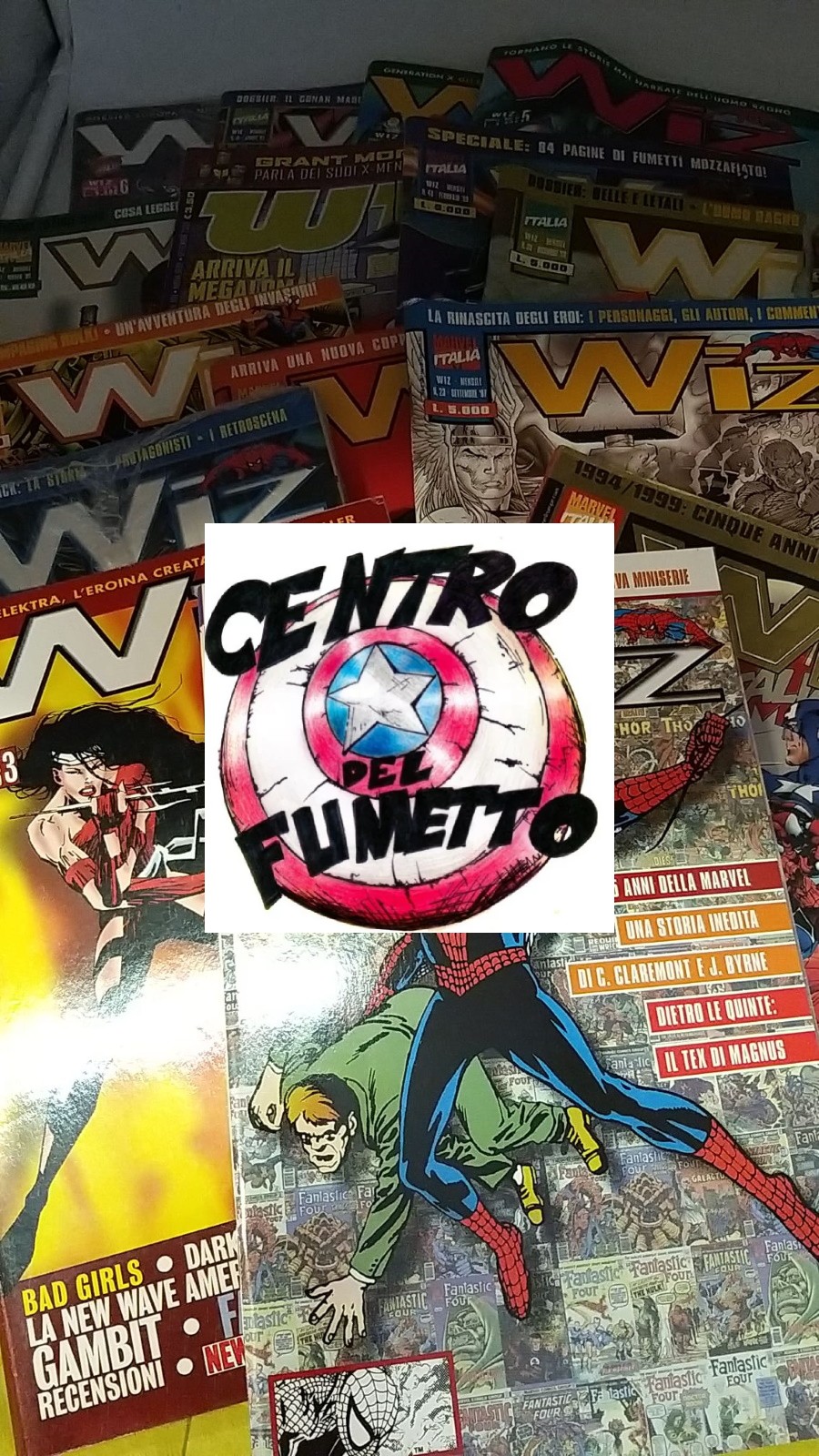 (Lotti)Lotto 15 fumetti vari Wiz - numeri assortiti casualmente - nessun  doppione