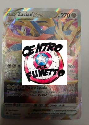 Pokemon Zacian V ASTRO ☻ ITALIANO ☻ Ultra Rara Holo ☻ 096/159 Zenit Regale